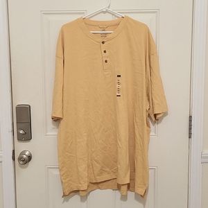 Man's Plus Size Mustard Shirt